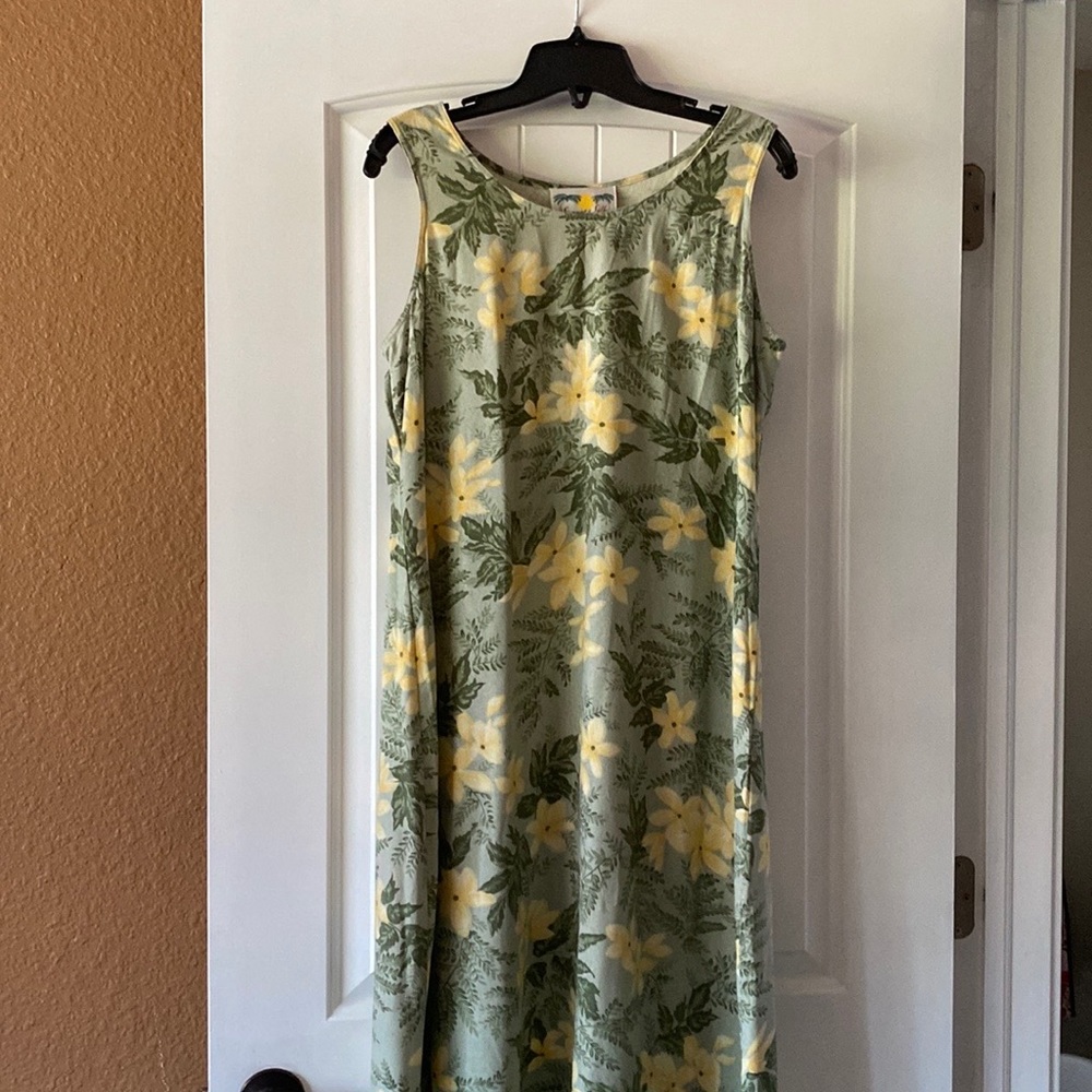 Silk Floral Tank Dress